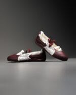 PUMA Speedcat Ballet Lace – Burgundy / Cream (Ruby Lace colorway) - Image 2
