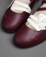 PUMA Speedcat Ballet Lace – Burgundy / Cream (Ruby Lace colorway) - Image 3