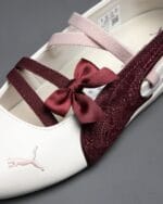 PUMA Speedcat Ballet Lace Bow – Burgundy Cream - Image 3