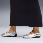 Speedcat Ballet Women's Metallic Shoes PUMA Silver-PUMA White - Image 2