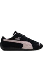 PUMA Speedcat Black and Mauve Mist Suede Low-Top Sneakers - Image 2