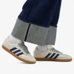 Adidas Women's Samba - Off White/Dark Blue/Clear Sky - Image 2
