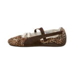 Puma Women's Speedcat Ballet Wild Leopard Pony Hair Trainers