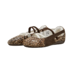 Puma Women's Speedcat Ballet Wild Leopard Pony Hair Trainers - Image 5