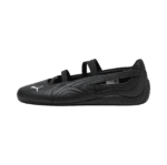 PUMA Speedcat Ballet Leather Shoes for Women in Black/White.