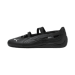 PUMA Speedcat Ballet Leather Shoes for Women in Black/White.