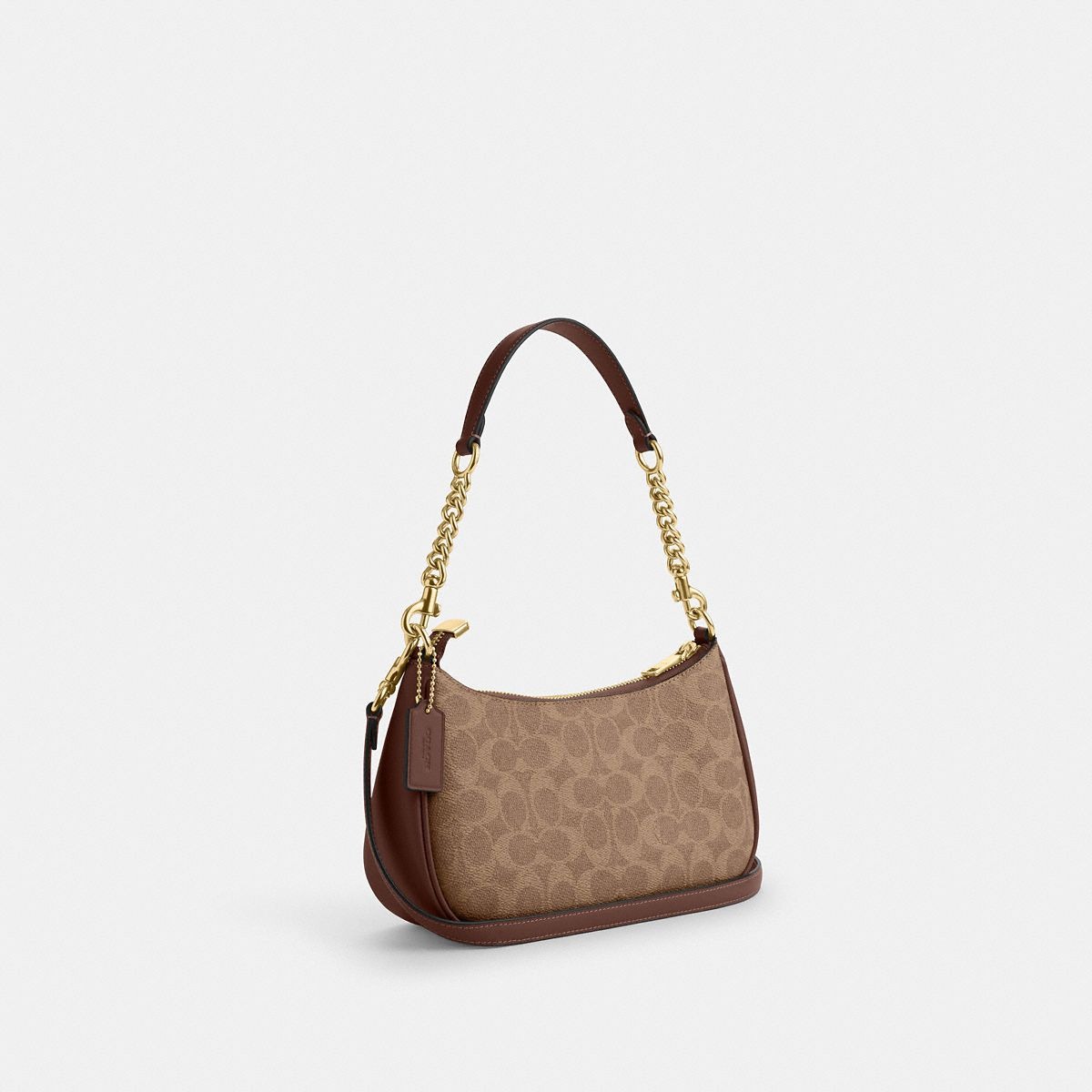 Coach Teri Shoulder Bag in Signature Canvas – Brown, photo 2 of 7