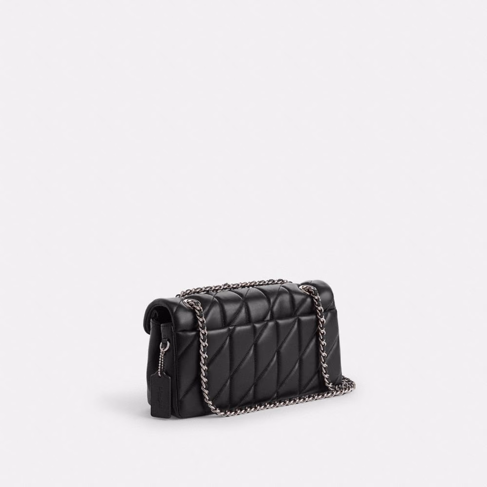 Coach Tabby Shoulder Bag 26 with Pillow Quilting – Black (Silver hardware), photo 9 of 9