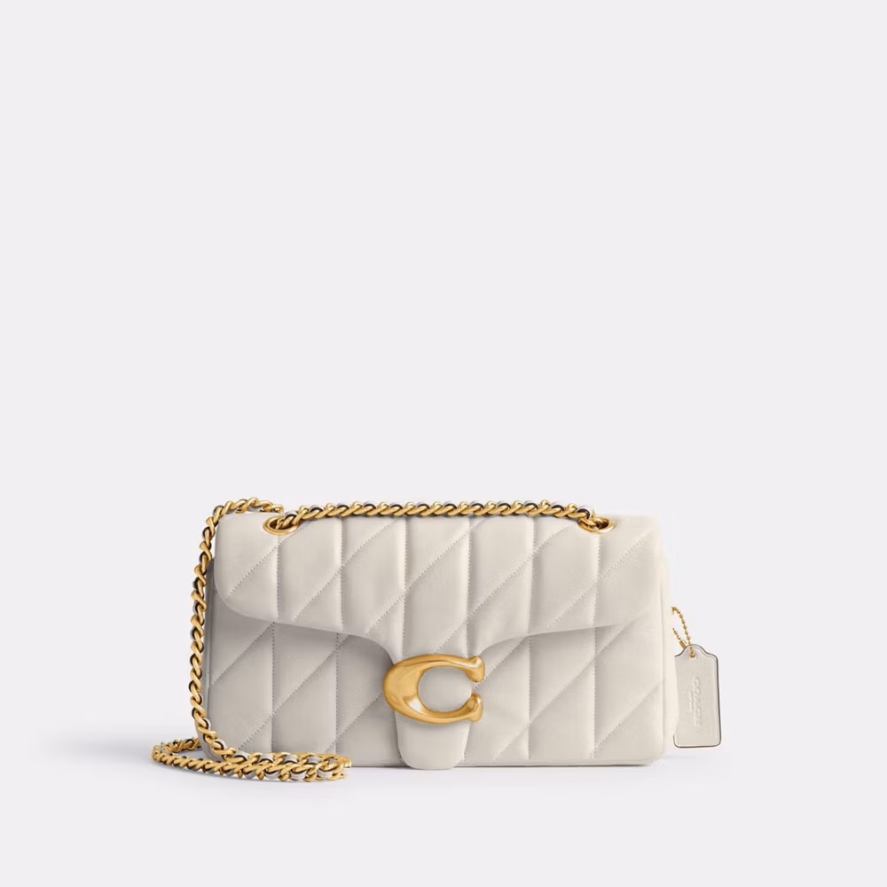 Coach Tabby Shoulder Bag 26 with Pillow Quilting – White