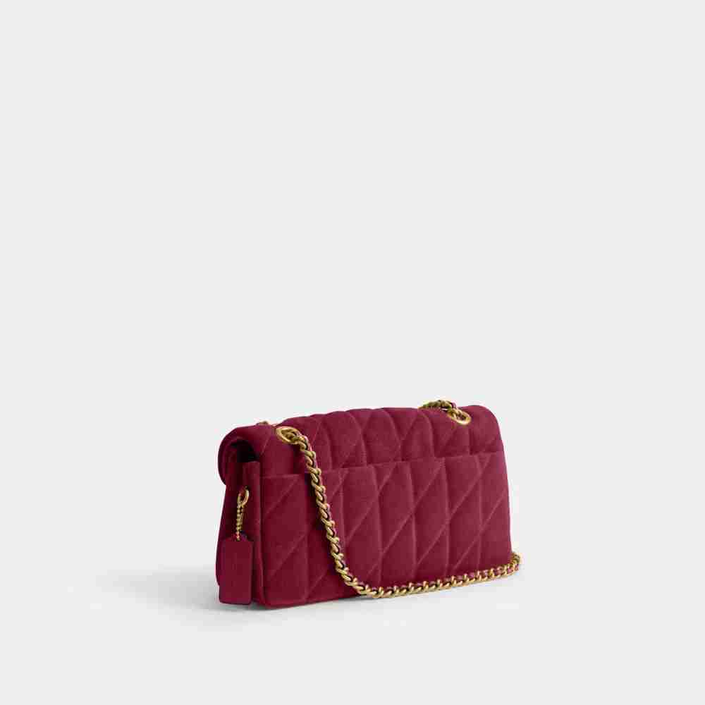 Coach Tabby Shoulder Bag 26 with Quilting – Pink Suede, photo 7 of 8