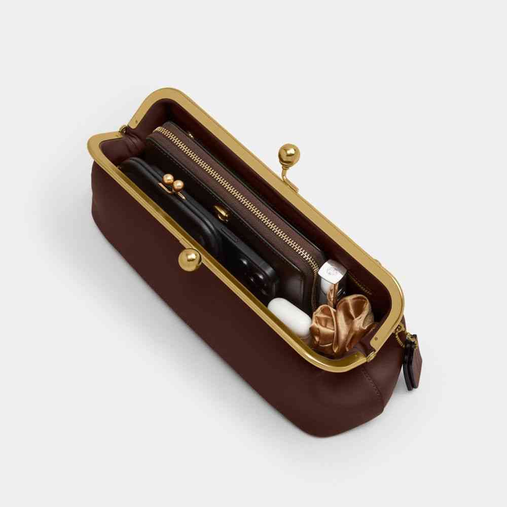 Coach Kisslock Frame Bag 30 – Brown, photo 7 of 9