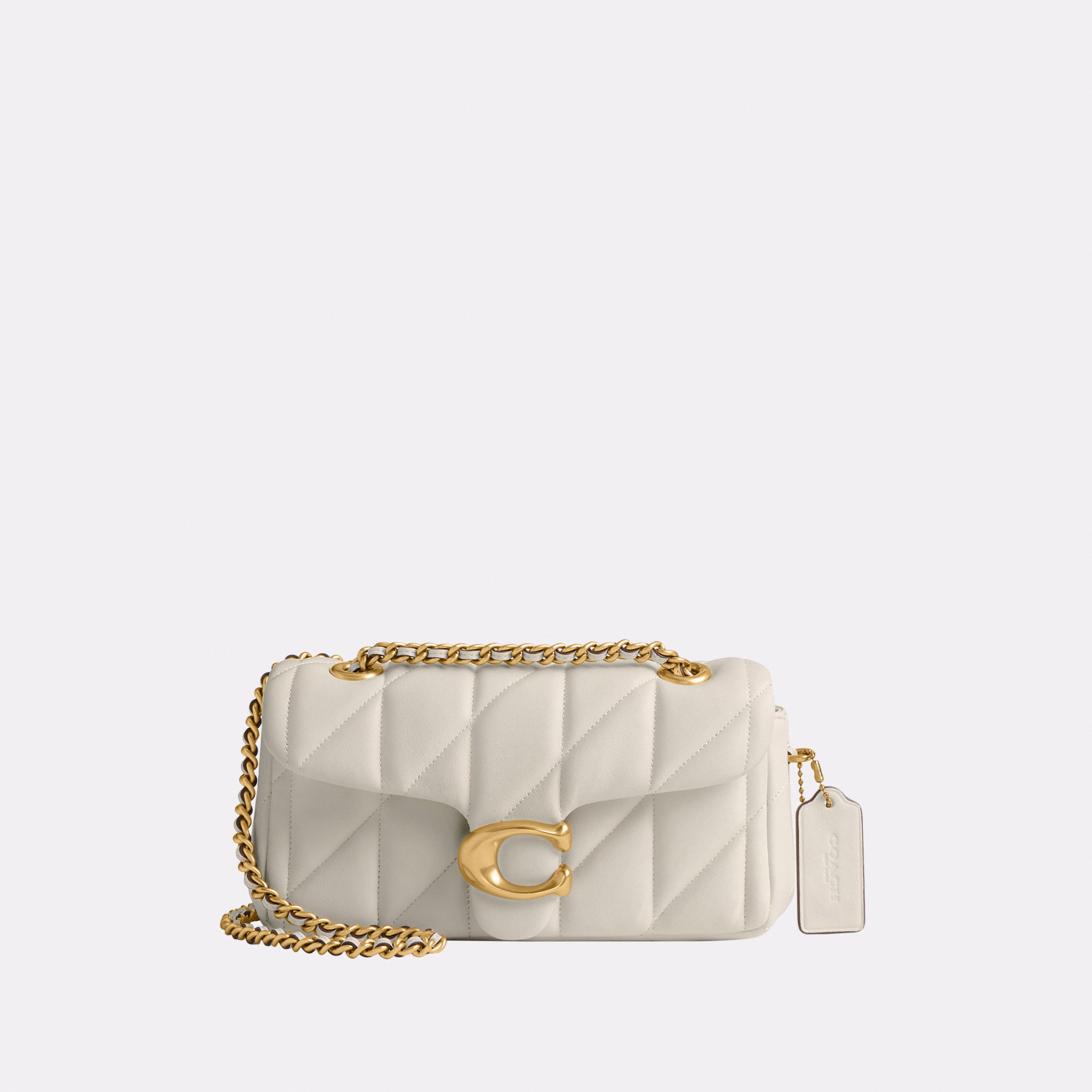 Coach Tabby Shoulder Bag 20 with Pillow Quilting – White