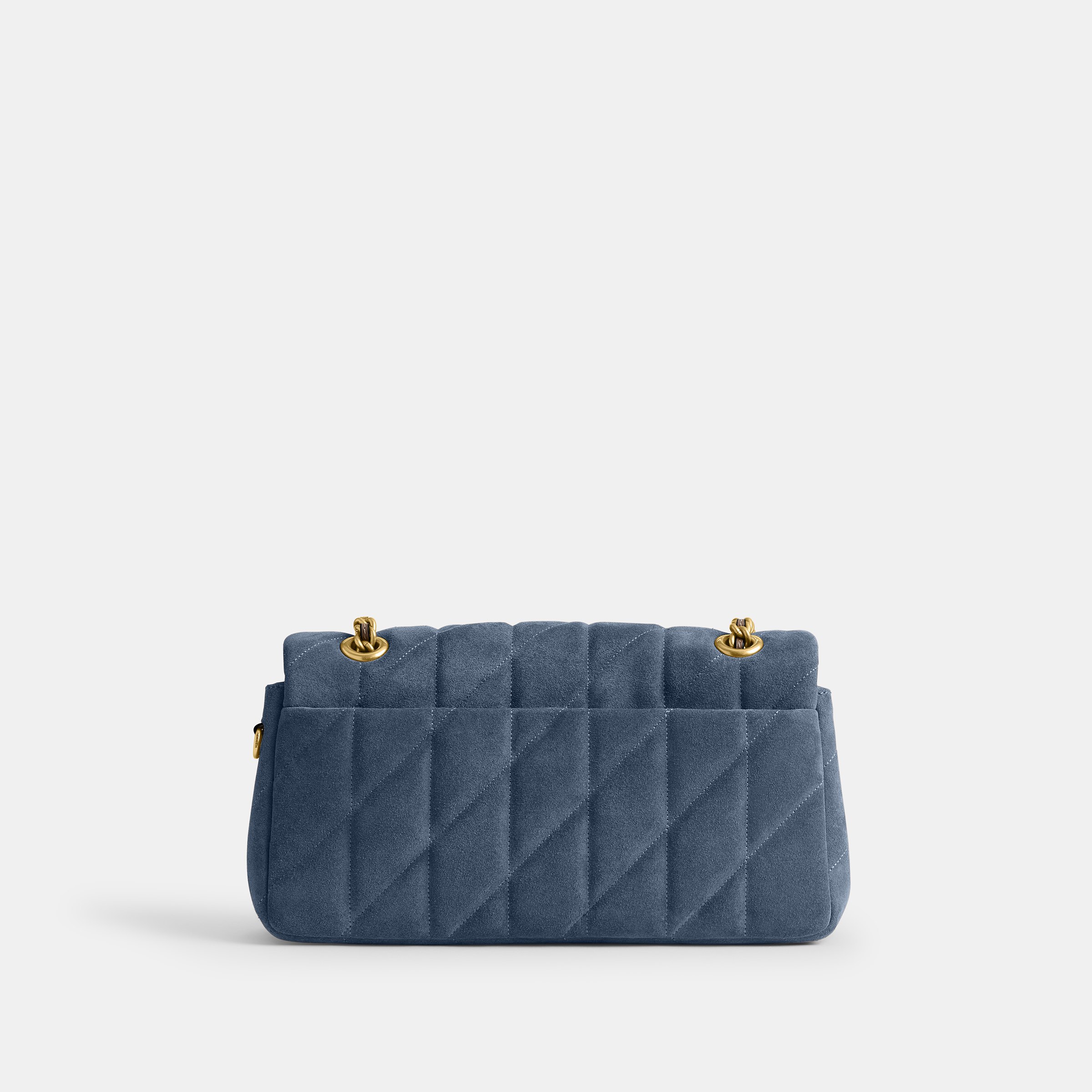 Coach Tabby Shoulder Bag 26 with Quilting – Light Blue Suede, photo 9 of 9