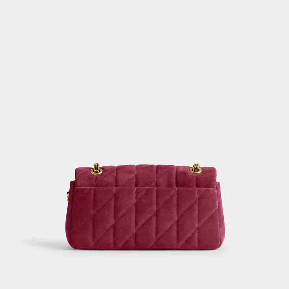 Coach Tabby Shoulder Bag 26 with Quilting – Pink Suede, photo 8 of 8