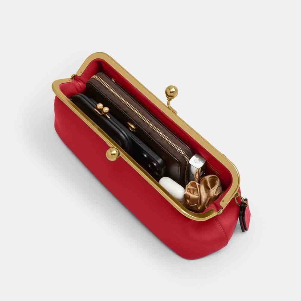 Coach Kisslock Frame Bag 30 – Red, photo 7 of 9