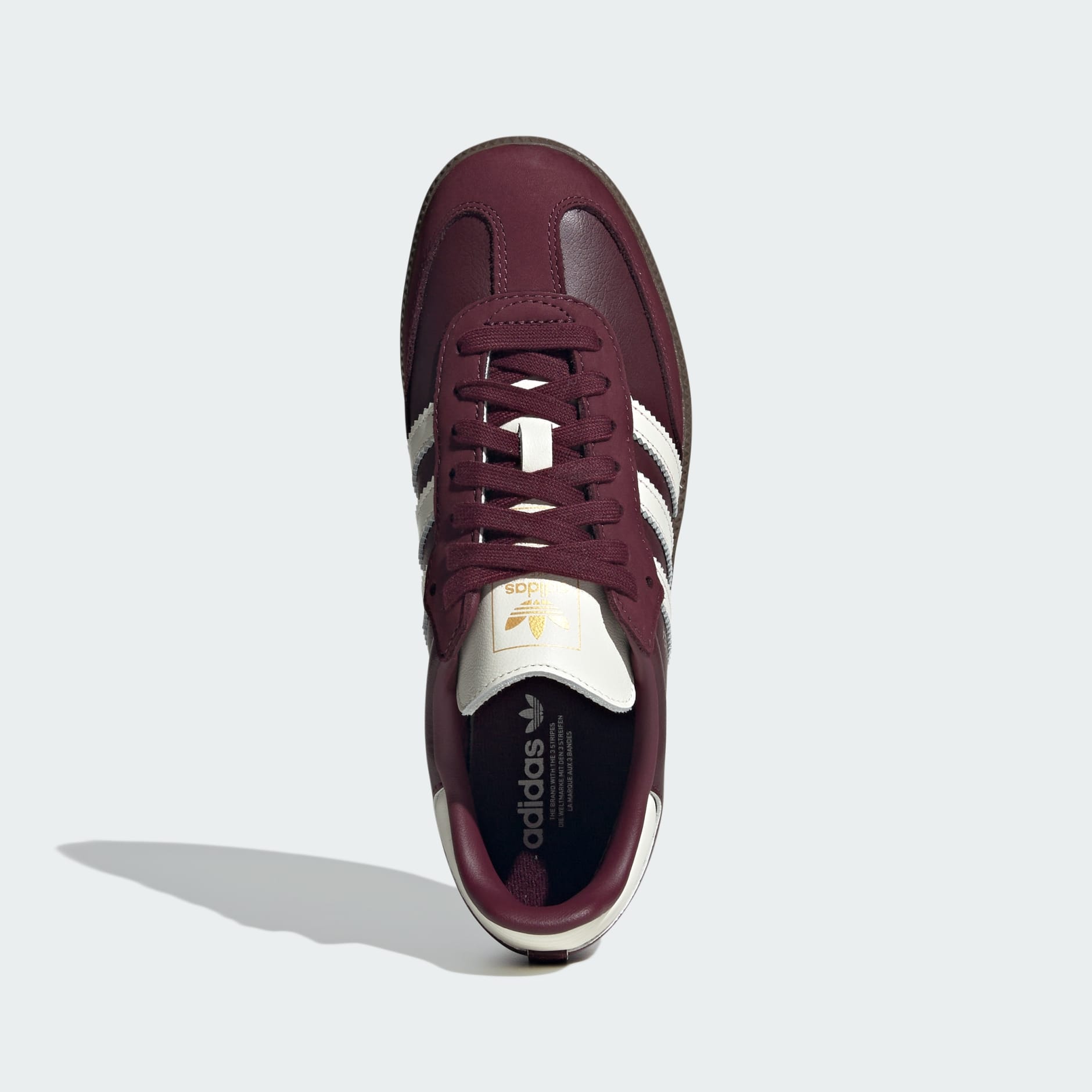 Adidas Samba OG Women's – Maroon / Off White / Gum, photo 2 of 6