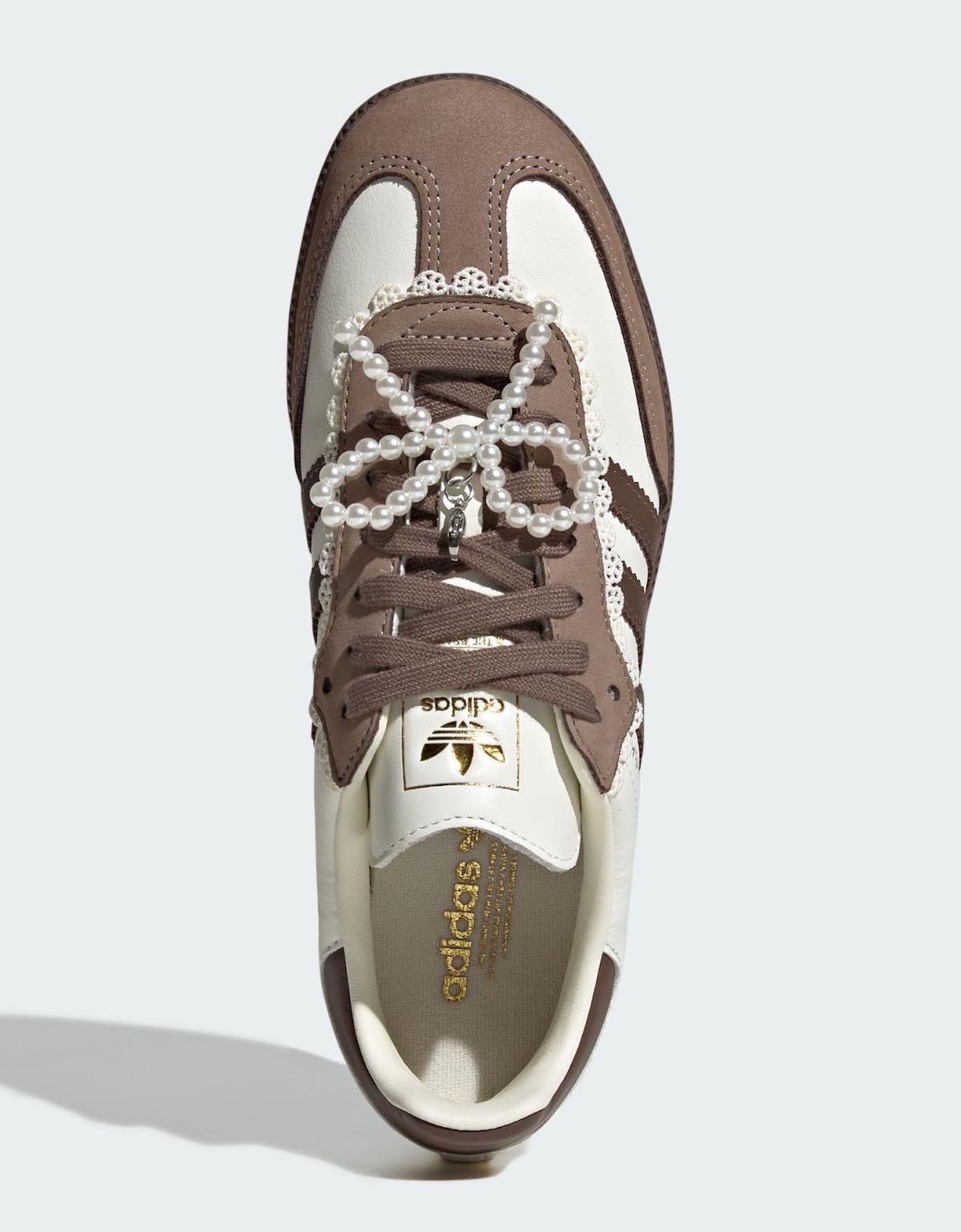 Adidas Samba “Lace & Pearls” – Cream / Brown