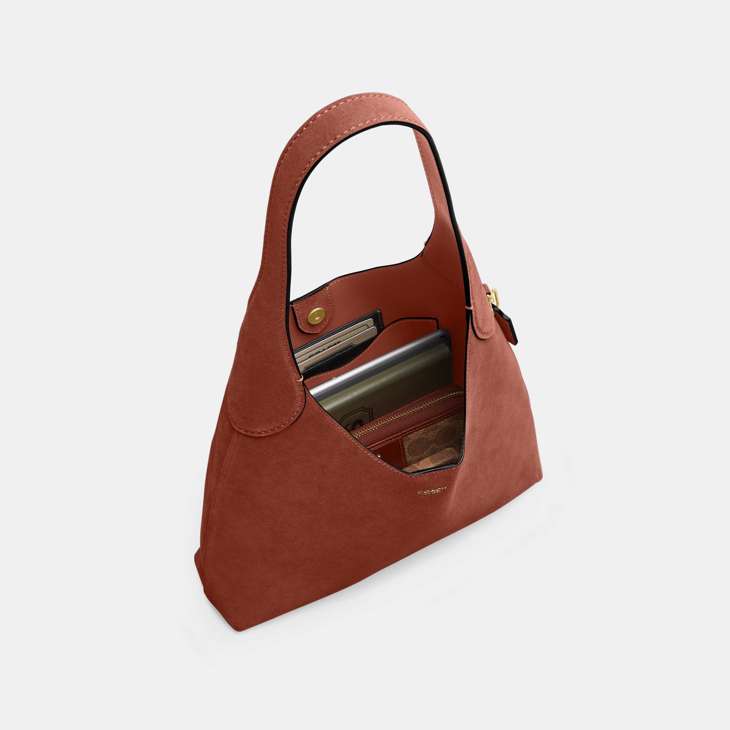 Coach Brooklyn Shoulder Bag 28 – Rust, photo 8 of 10