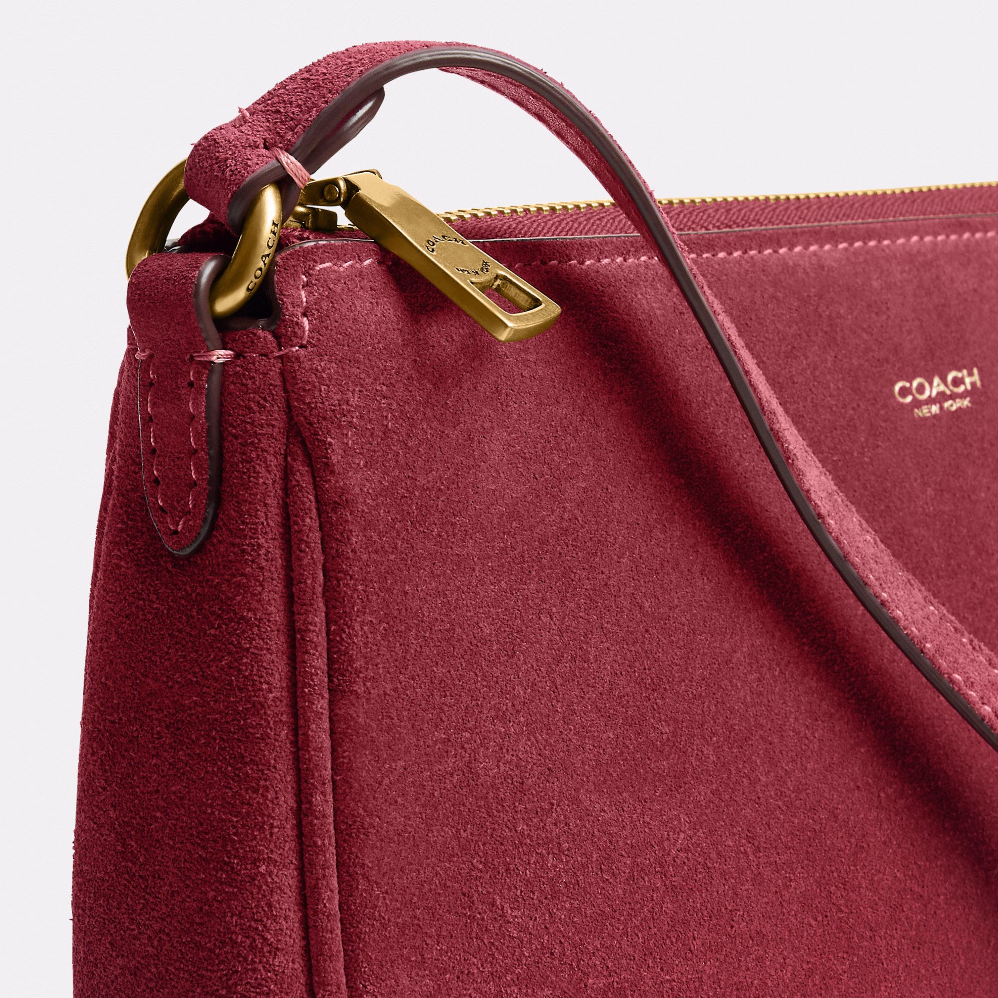 Coach Plaza Bag – Pink Suede, photo 4 of 9