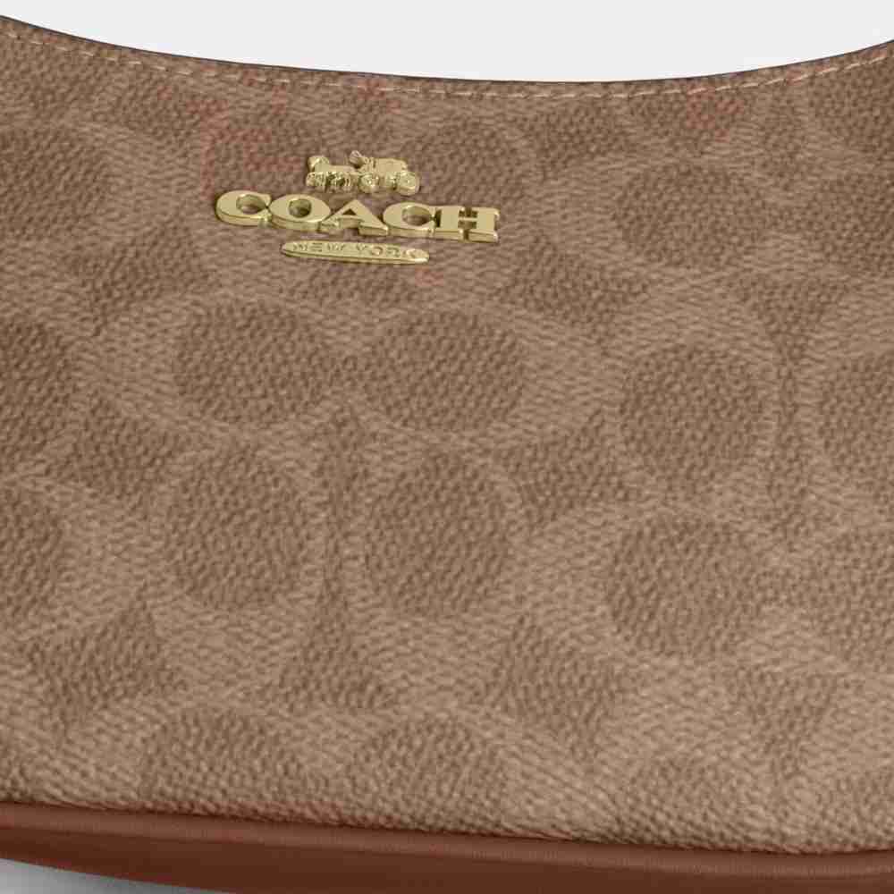 Coach Teri Mini Crossbody Bag in Signature Canvas – Brown, photo 4 of 8
